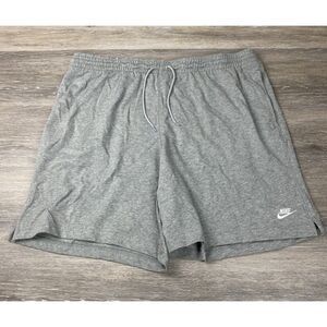 Nike Mens Club Knit Shorts Midnight Heather Gray Size XXL FQ4359-063 New